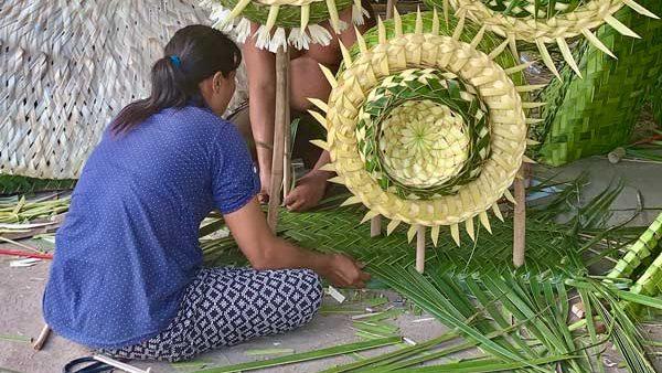 woman working on project 